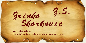 Zrinko Skorković vizit kartica